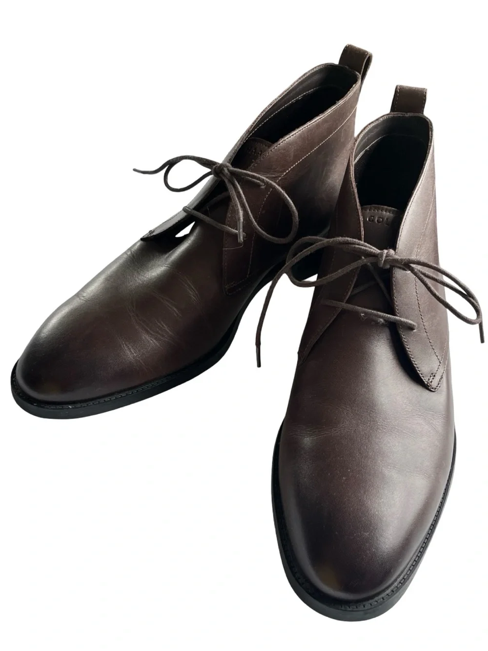 Cole Haan Mens Hawthorne Chukka Boots Brown Leather Classic Mens Size 11